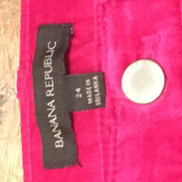 Banana Republic, velvety pink pants, skinny, size 24 petite - Picture 4 of 4